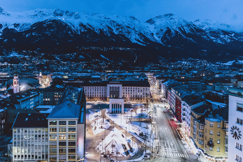 Tirols Landeshauptstadt Innsbruck; © 2021, PhotoCredit: EXPA/ JFK - 20210125_PD1397 - Rechteinfo: Rights Managed (RM)